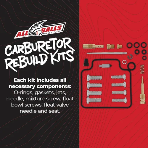Vista 2 de All Balls Kit completo de carburador 26-1211 compatible con/repuesto para Honda TRX450ES 1998-2001, TRX450FE/FM 2002-2004, TRX450S 1998-2001