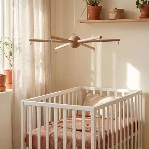 Vista 5 de Kit de móvil para bebé, marco decorativo para cuna, manualidades, bricolaje, hogar, cuarto de bebé, balcón, techo, dormitorio, para niños y niñas