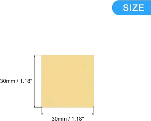 Vista 2 de uxcell Adhesivos acrílicos para pared, 100 unidades, autoadhesivas, extraíbles, cuadradas, para el hogar, sala de estar, dormitorio, oficina, Oro