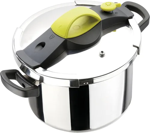 Vista 4 de SITRAM 711160 Sitra Pro - Olla a presión (8 L, acero inoxidable, mediana)