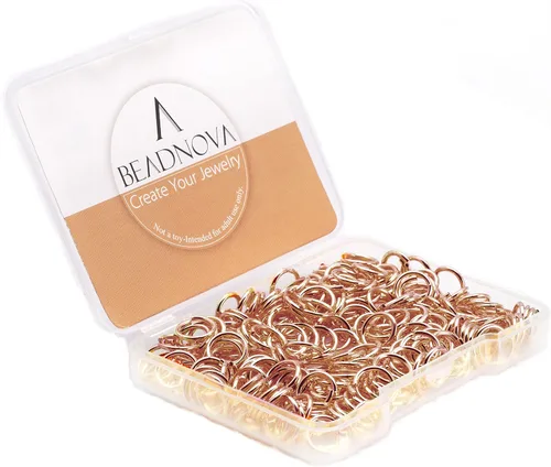 Vista 9 de BEADNOVA Anillos de salto negros de 0.157 in para hacer joyas, anillos abiertos para llaveros y reparación de collares (300 unidades)