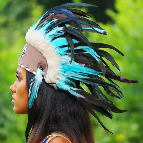 Vista 2 de Novum Crafts Tocado de plumas Inspirado en indios nativos americanos Elige