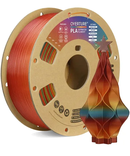 Vista 66 de OVERTURE Paquete de 10 filamentos PLA de 0.069 lbs (0.069 in), filamento de impresora 3D de herido ordenado, paquete de 10 bobinas de 2.2 libras
