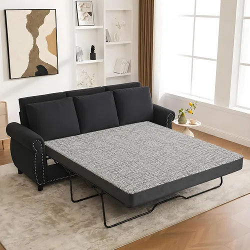 Vista 14 de Colchón de tamaño individual de espuma viscoelástica de gel de 6 pulgadas para noches frescas y alivio de presión, firmeza media en una caja, alivio