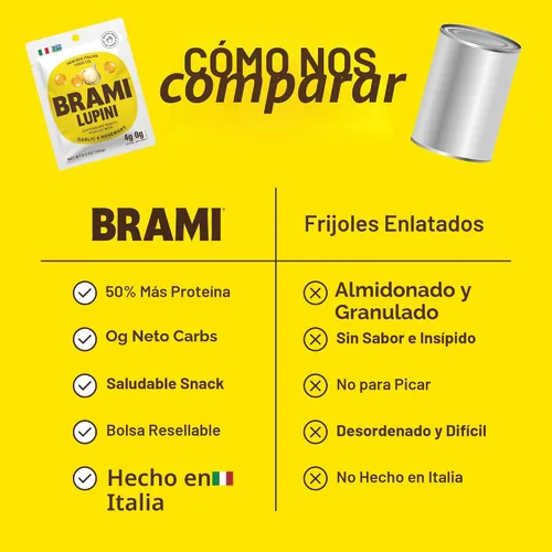 Vista 4 de Brami - Snack de semillas lupini