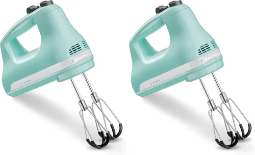 Vista 10 de KitchenAid KHM6118 - Batidora de mano de 6 velocidades con batidores de borde flexible Empire Red
