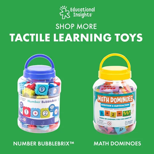 Vista 6 de Educational Insights Alphabet BubbleBrix - Juguetes sensoriales de aprendizaje del alfabeto, manipuladores de alfabetización para preescolares