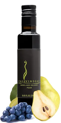 Vista 10 de Calivirgin Vinagre balsámico tradicional con sabor a naranja sanguina, grueso, aterciopelado, auténtico vinagre balsámico italiano, vinagre gourmet