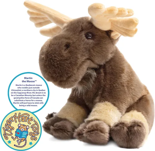 Vista 3 de TigerHart Martin The Moose - Peluche de 10.5 pulgadas (nueva edición)