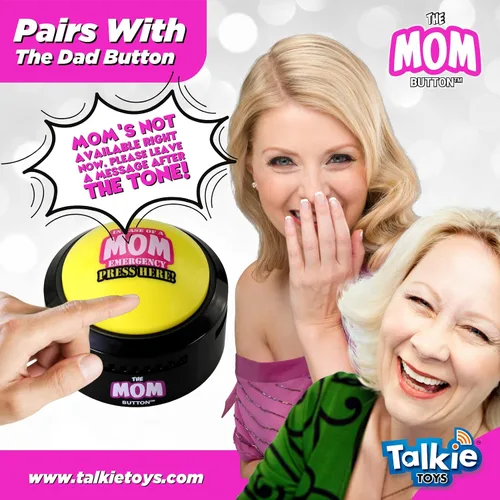 Vista 6 de Talkie Toys Products El botón de mamá - Reproduce 10 refranes divertidos de mamá - Genial