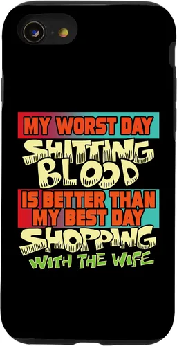 Vista 13 de iPhone 12 Pro Max Shitting Blood Sarcástico Ofensivo Irónico Divertido Extraño Silly Case