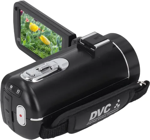 Vista 8 de Luqeeg Videocámara digital, videocámara de video 4K Ultra HD, zoom digital de 18X, cámara de vlogging de 48MP con pantalla táctil de 3 pulgadas