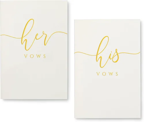 Vista 7 de UNITED ESELL Ivory Wedding Vow Books His and Hers – Cuaderno de novia y boda de aluminio negro con 28 páginas – 5.9 x 3.9 pulgadas – Renovación
