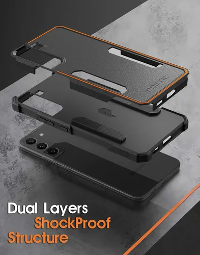 Vista 3 de Poetic Neon Series - Funda diseñada para Samsung Galaxy S22 Plus 5G de 6.6 pulgadas, doble capa, resistente, resistente, ligera, delgada, a prueba
