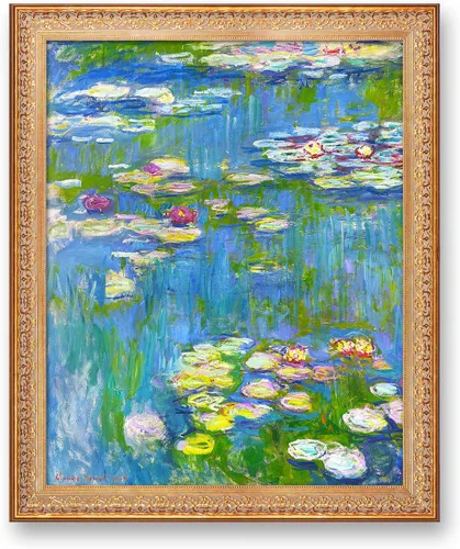 Vista 122 de A&T ARTWORK Antibes Seen from The Salis Gardens de Claude Monet Las Obras de Arte Clásico Mundial Reproducciones, Impresiones de Arte en Lienzo