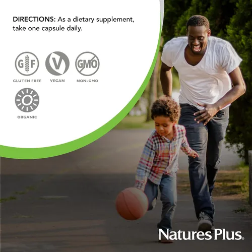 Vista 6 de NaturesPlus Source of Life Garden Iron - 30 cápsulas de liberación rápida - Suplemento de hierro a base de plantas con más de 20 extractos