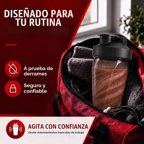 Vista 8 de Vortex - Botella mezcladora de proteínas de 24 onzas / 700ml, taza agitadora prémium sin BPA para batidos y batidos de proteínas, a prueba de fugas
