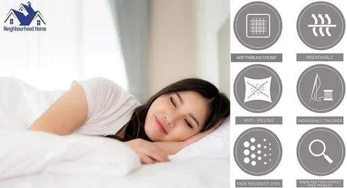 Vista 3 de Juego de sábanas de algodón egipcio puro de 600 hilos y fundas de almohada – Sábanas de algodón egipcio tamaño individual – Sábanas de satén