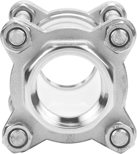 Vista 3 de DERNORD Vidrio de visión en línea con rosca hembra, vidrio de vista sanitaria recta de flujo SUS316 1" NPT hembra