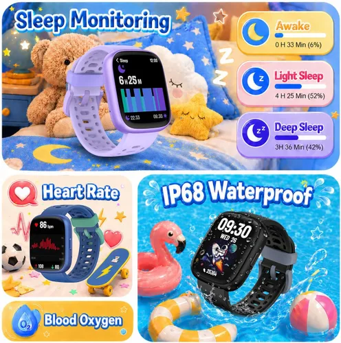 Vista 6 de Stiive Reloj inteligente para mujer, rastreador de actividad física con oxígeno en sangre y monitor de frecuencia cardíaca, contador de pasos