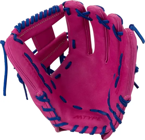 Vista 2 de MARUCCI Serie de guantes de béisbol Cypress Series 11.75" - ROSA/AZUL REAL
