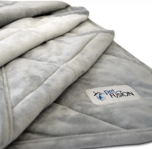 Vista 10 de Manta PetFusion para mascotas de calidad. Reversible, de color gris, de microfelpa. 100% de poliéster suave., Gris (slate gray) Ultra suave