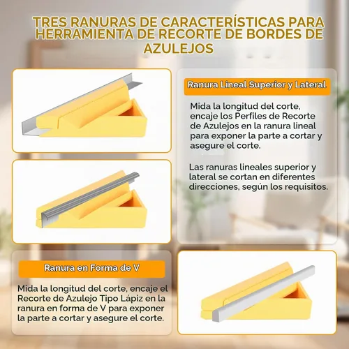 Vista 2 de Herramienta de corte de azulejos para cortes precisos de inglete de 45 grados, accesorios cuadrados para profesionales y principiantes