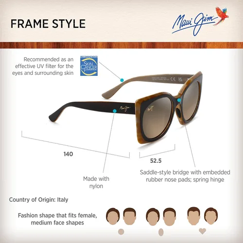 Vista 6 de Maui Jim Gafas de sol polarizadas Pakalana para mujer