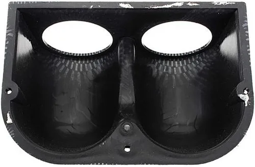 Vista 3 de ESUPPORT de fibra de carbono 2" 52mm resistente universal con dos orificios para montar medidores de tablero en auto