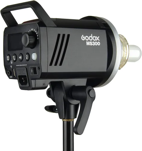 Vista 4 de Godox MS300 Flash de Estudio Compacto 300W 2.4G Monolight Inalámbrico con Lámpara de Modelado de 150W, Excelente Estabilidad de Salida de Potencia