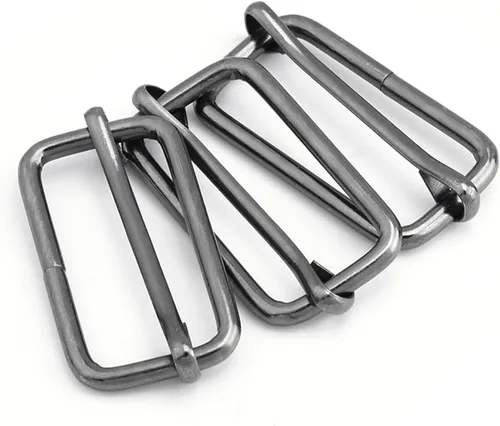 Vista 19 de CooBigo Paquete de 25 hebillas deslizantes ajustables de metal de 1 pulgada, ajustador rectangular Tri-Glide, deslizador de correa de tirantes