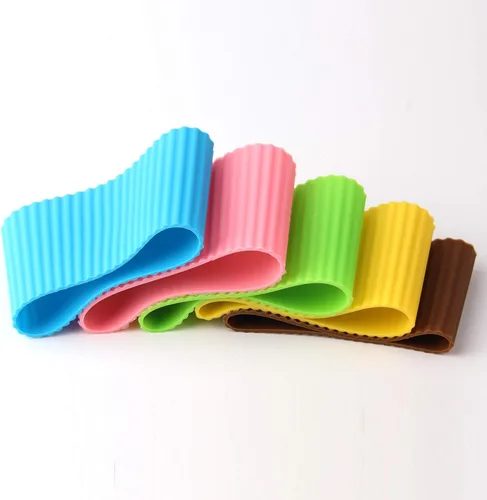 Vista 6 de Funda protectora de silicona antideslizante de silicona resistente al calor, 5 uds