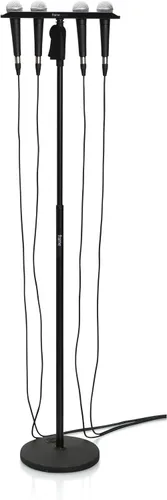 Vista 7 de Gator Frameworks Soporte múltiple para sujetar a (4) micrófonos con cable o inalámbrico (GFW-MIC-4TRAY)