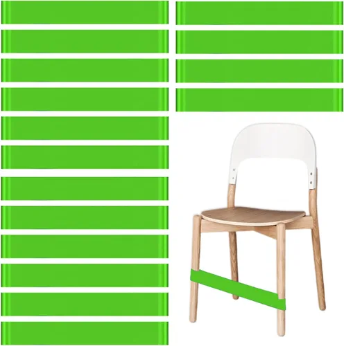 Vista 8 de Bandas de silla para niños con pies inquietos, paquete de 8, negro, material PTE, sensor de TDAH, aula y hogar