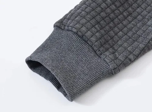 Vista 5 de YuKaiChen - Sudadera casual sin botones con capucha de manga larga para hombres
