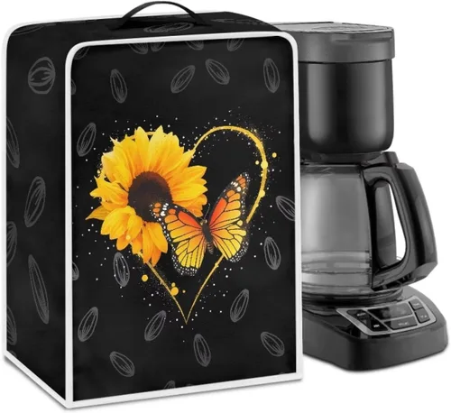 Vista 14 de Cubiertas para máquina de café con mango superior, resistentes a las manchas, para mezclador, compatible con la mayoría de cafeteras