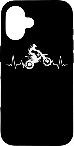 Vista 32 de Motocross Motorcyclist Dirtbike Pitbike Motorcyclist Case for iPhone 17