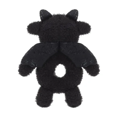 Vista 5 de Apricot Lamb Sonajero de dragón suave para niños y niñas, juguete de sonajero de peluche adorable para el recién nacido, 0-3 meses, 0-6 meses y más