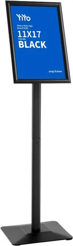 Vista 10 de YIYO Soporte para Carteles Soporte para Póster, pedestal ajustable resistente Soporte de Señalización Soporte de Piso, marco de aluminio de pie