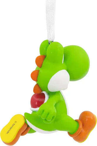 Vista 2 de Hallmark Nintendo Super Mario Yoshi - Adorno navideño de resina
