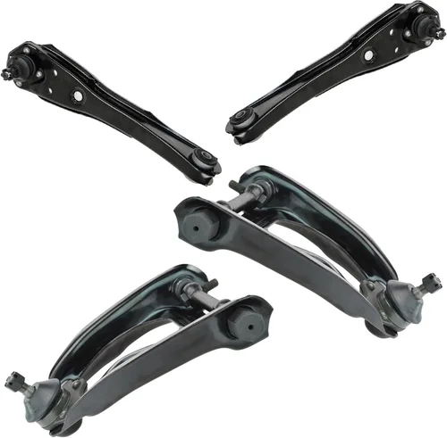 Vista 128 de TRQ Brazo de control superior e inferior del lado del conductor y del pasajero con juego de rótulas compatible con Chevrolet GMC 89-02