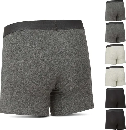 Vista 2 de Levi's Ropa interior para hombre, paquete de 7 calzoncillos tipo bóxer para hombre de algodón elástico
