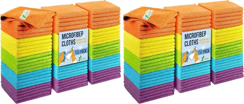 Vista 9 de GREEN LIFESTYLE Chamois - Paquete de 6 toallas de microfibra de microfibra sin bordes, toalla de microfibra para automóvil, toallas de secado