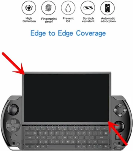Vista 3 de MIHENCE Protector de pantalla compatible con GPD Win 4, película protectora PET Premium Real HD compatible con GPD Win consola de juegos portátil