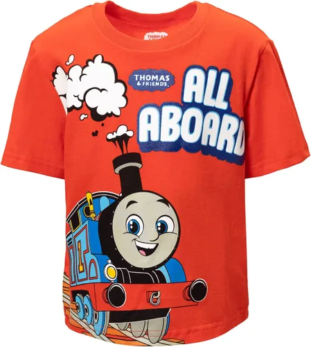 Vista 6 de THOMAS & FRIENDS Conjunto de traje de 3 piezas Tank Engine, camiseta sin mangas y pantalones cortos