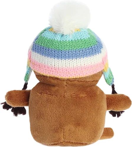 Vista 4 de Aurora® Festive Holiday Land of Lils™ Lil' Gingin™ - Animales de peluche de temporada - Regalos conmovedores - Marrón 5.5 pulgadas