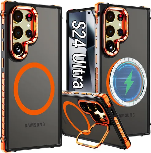 Vista 13 de para Galaxy S24 Plus Funda Magnética, Funda Resistente y Rugosa con Protección contra Caídas [Compatible con Carga Inalámbrica Rápida] Funda