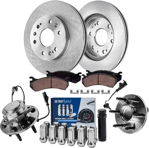 Vista 17 de Detroit Axle - Kit de frenos para Mazda CX-5 2019-2024, rotores de freno de disco pastillas de freno de cerámica con herrajes 2020 2021 2022 2023