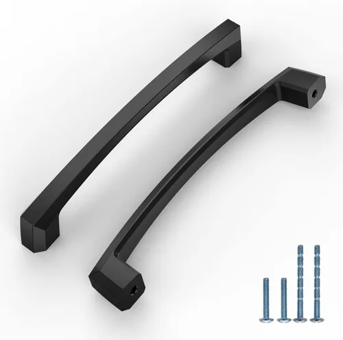 Vista 32 de Paquete de 10 manijas de gabinete de cocina de 3 pulgadas (76mm) color latón envejecido, accesorios para cajones de gabinete de cocina, tiradores