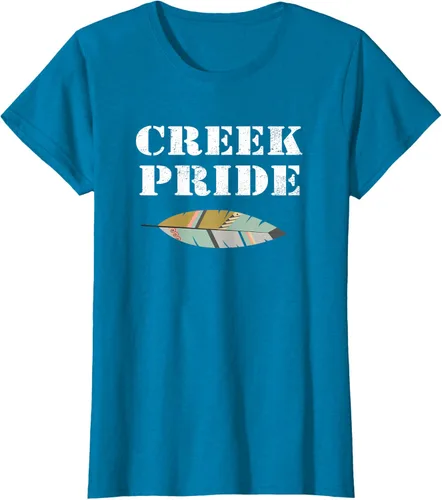 Vista 77 de Creek Native American Pride - Camiseta, Negro, S